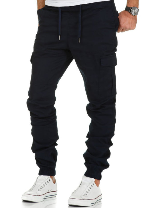 Men's Cargo Pocket Drawstring Pants