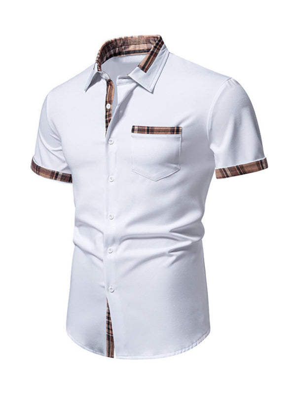 Short-Sleeved and Button Down Shirt for Men